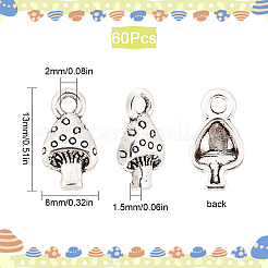 60 pz charms in lega stile tibetano&nbsp;TIBEP-SC0002-26