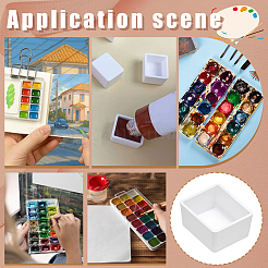 100 Uds. De sartenes de pintura de acuarela vacías de plástico&nbsp;AJEW-PH0006-26A