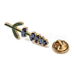 Cartoon Lavendel Legierung Emaille Pins Broschen für Rucksack Kleidung&nbsp;JEWB-S028-10A