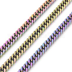 Cadenas de eslabones cubanos de acero inoxidable 304 con revestimiento iónico (IP)&nbsp;STAS-N0013-21M