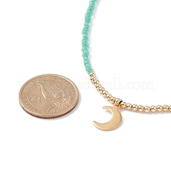 Set di collane con ciondolo stella e luna per ragazze adolescenti&nbsp;NJEW-JN03738-03