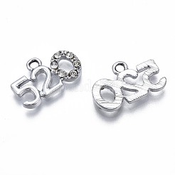 Aluminium Anhänger & Charms&nbsp;ENAM-N054-55-RS