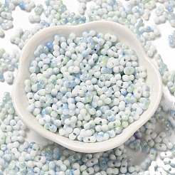 Perline di vetro con vernice da forno bicolore&nbsp;SEED-F005-01A-13