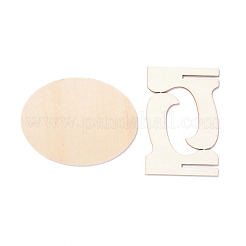 Ovale Mini-Tafelschilder aus Holz&nbsp;AJEW-M035-01