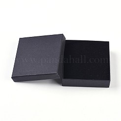 Boîtes à bijoux en papier carton carton rempli de coton kraft&nbsp;X1-CBOX-G015-05