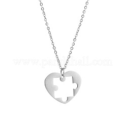Colliers à chaîne avec pendentif en acier inoxydable 201&nbsp;FS-WG816E6-02
