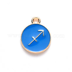Pendentifs d'émail en alliage&nbsp;ENAM-S124-01B-02F