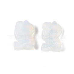 Pferdefigur aus synthetischem Opalit&nbsp;DJEW-N005-01A