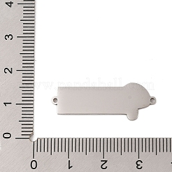304 Edelstahl-Verbindungsanhänger aus himmelblauer Emaille&nbsp;STAS-P377-14P-A