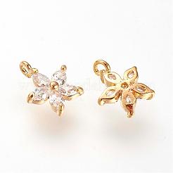 Latón charms de circonio cúbico&nbsp;KK-Q669-28G