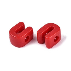 Abalorios europeos acrílicos opacos&nbsp;OACR-M027-01U-10