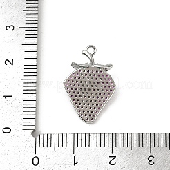 Pendentifs avec zircon cubiques à micro-pavés en laiton&nbsp;KK-M322-48P-03