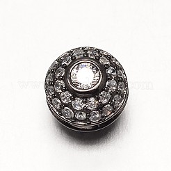 Micro ottone spianare grado aaa zirconi perline&nbsp;ZIRC-O010-01-NR