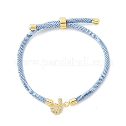 Bracelets réglables en nylon&nbsp;BJEW-C096-01G-10