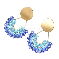 Pendientes de botón de acero inoxidable 304&nbsp;EJEW-MZ00755-02