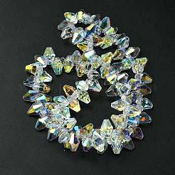 Trasparenti perle di vetro placca fili&nbsp;GLAA-K064-06A-AB01