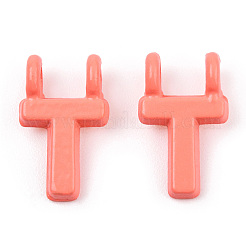 Pendenti a 2 anello in lega verniciata a spruzzo con placcatura a cremagliera&nbsp;PALLOY-N176-01T