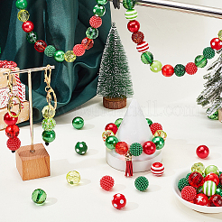 Kits de accesorios para cuentas de imitación de perlas de resina redondas&nbsp;DIY-GA0009-09