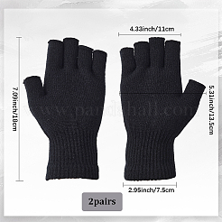 Gants sans doigts en polyester&nbsp;AJEW-WH20020-193A