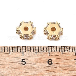 Perles de zircone cubique micro pave en Laiton&nbsp;KK-A259-03G