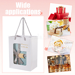 Geschenk-Aufbewahrungsbeutel aus Papier mit Griff&nbsp;CARB-WH0017-11B