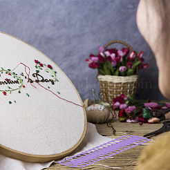 9 Stück Stickgarnplatte aus Kunststoff in 9 Ausführungen&nbsp;DIY-FG0007-69