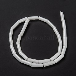 Natürliche weiße Jade perlen Stränge&nbsp;G-F247-46