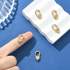 BHs mit Mikropavé-Fassung aus klaren Zirkonia und Karabinerverschluss&nbsp;XGRQ5F098-796G