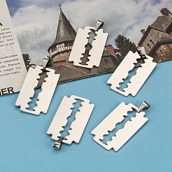Anlaufgeschützte Klingenanhänger aus 201 Edelstahl&nbsp;STAS-I032-069B