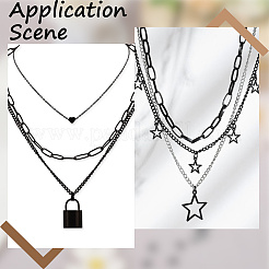 Kits para hacer collares y pulseras de cadena de acero inoxidable 304&nbsp;DIY-SP0003-51A