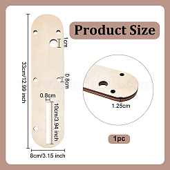 Tavola intarsiata in legno grezzo&nbsp;WOOD-WH0029-130