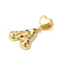 Placage en rack en laiton micro pavé de zircones cubiques transparentes&nbsp;KK-C067-12G-A
