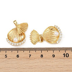Colgante micropavé cubic zirconia de latón&nbsp;KK-C093-06G