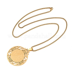 Religion 201 Edelstahl-Anhänger mit der Heiligen-Benedikt-Medaille&nbsp;SA-H003-03G