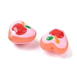 Peinture cuite perles d'émail en verre&nbsp;LAMP-D303-02G