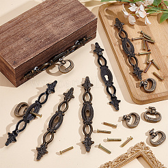 Maniglie per ante di armadietti in lega in stile tibetano&nbsp;AJEW-WH0752-665A