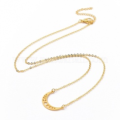 Collana in lega con pendente fasi lunari per donna&nbsp;LS-NJEW-G030-01G