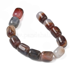 Filo di perline di agata naturale&nbsp;G-H295-F01-16