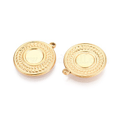 Cabochon-Fassungen für Anhänger aus Edelstahl 304&nbsp;STAS-T067-10G