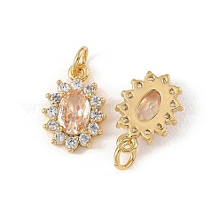 Pendentifs en laiton Shegrace sertis de micro-pavés de zircone cubique&nbsp;XGRQ2O533-446A-G