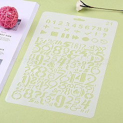 Modèles de pochoirs de peinture de dessin réutilisables en plastique&nbsp;DIY-F018-B21