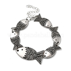 Gliederkettenarmbänder aus Legierung für Damen&nbsp;BJEW-C133-01AS