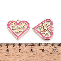 Pendentifs d'émail en alliage&nbsp;ENAM-T024-09C-G