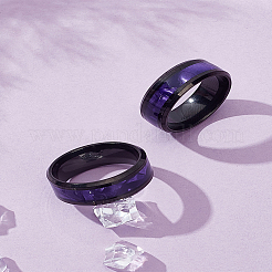 4 anello in acciaio inossidabile per unisex&nbsp;RJEW-LP0001-29