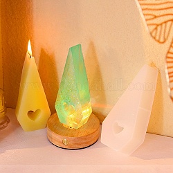 Moules à bougie en silicone bricolage, pour la fabrication de bougies, triangle, 13.5x5.8x2.6 cm