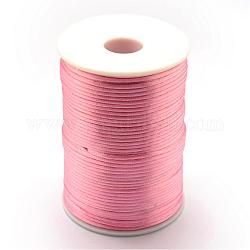 Polyesterschnur, kantille, neon rosa , 1.5 mm, ca. 109.36 Yard (100m)/Rolle