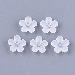 Transparent Acrylic Beads, Frosted, Flower, Clear, 21.5x22x7mm, Hole: 1.5mm, about 420pcs/500g