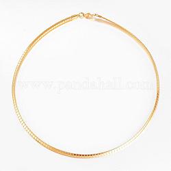 304 Stainless Steel Necklaces, with Lobster Clasps, Golden, 141mm(5-1/2 inch)