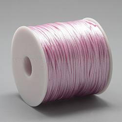 Nylonfaden Nylonschnur, Perle rosa, 2.5 mm, ca. 32.81 Yard (30m)/Rolle
