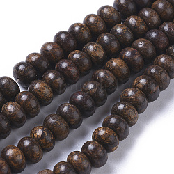 Natur Bronzit Perlen Stränge, Rondell, 8x5 mm, Bohrung: 0.8 mm, ca. 73 Stk. / Strang, 15.16 Zoll (38.5 cm)